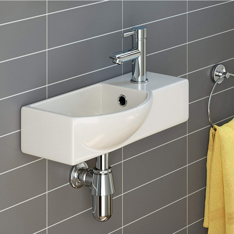 Раковина керамическая для ванной Melana 7947AL с переливом — купить в ...