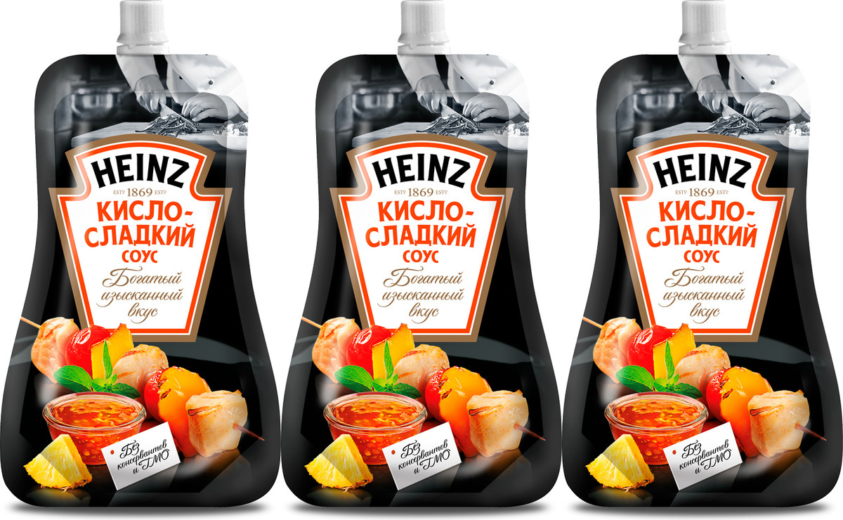 Соус Heinz Кисло-сладкий 230 г, набор: 3 штуки — купить в интернет ...