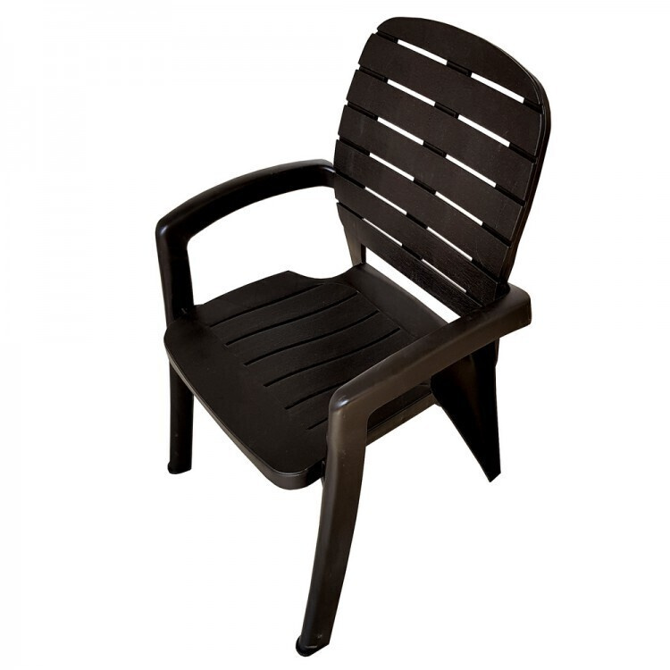 Кресло садовое элластик пласт прованс 580x600x915 мм пластик мокко