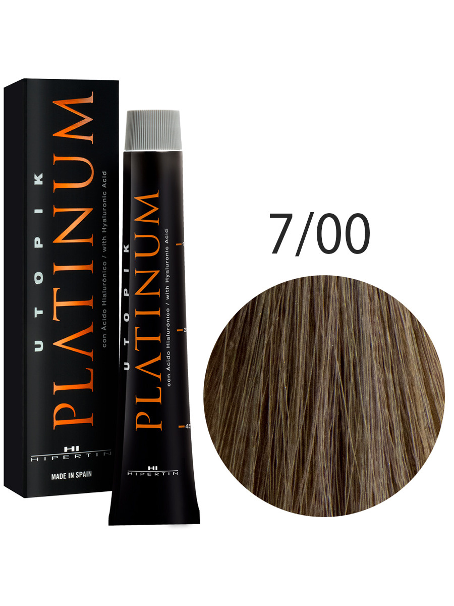 HIPERTIN Профессиональная краска для волос Utopik Platinum 7.00 блондин ...