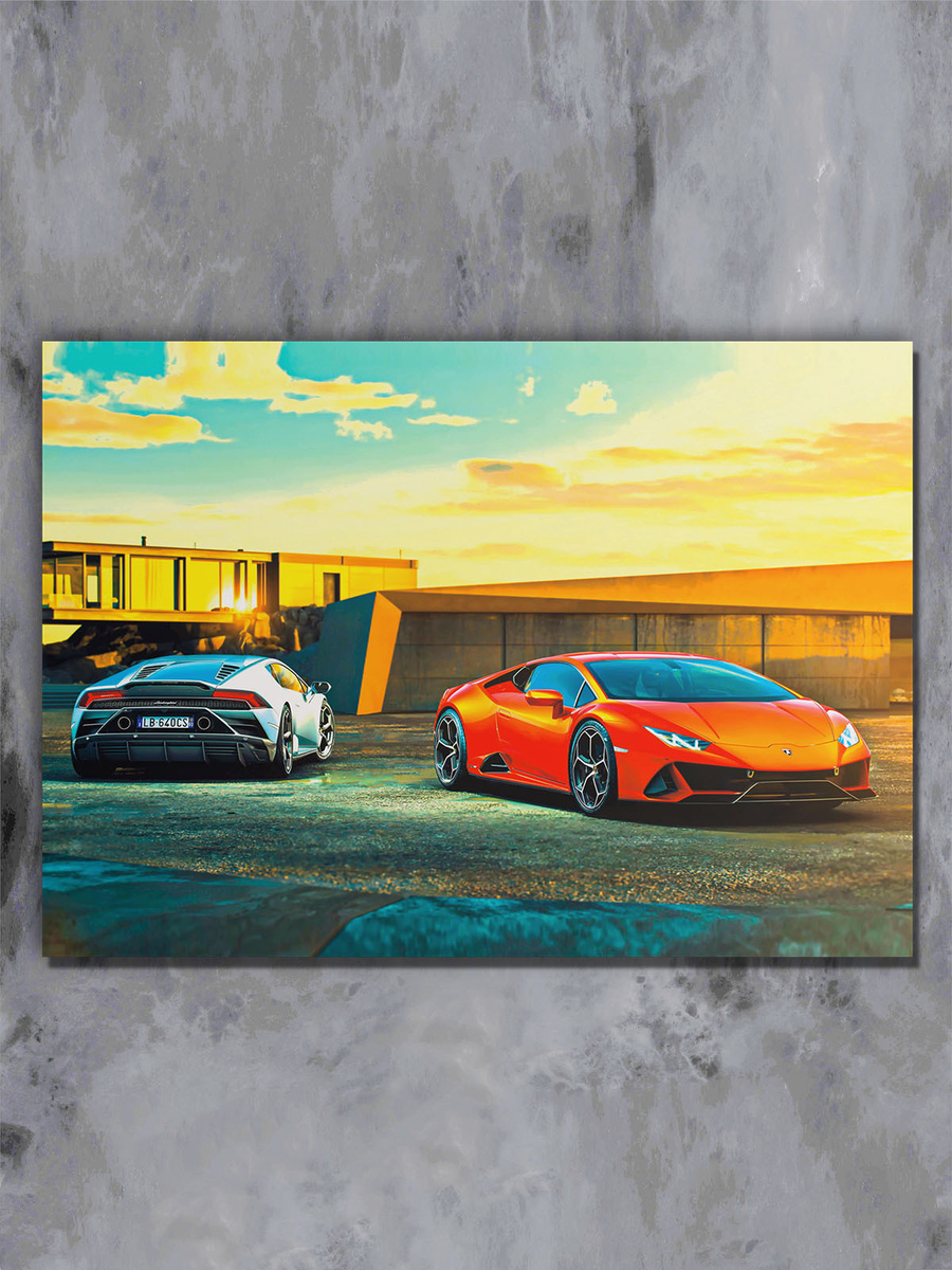 Постер авто машина Lamborghini Aventador — купить в интернет-магазине ...