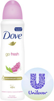 Дезодорант-антиперспирант Dove go fresh Пробуждение чувств, с ароматом граната и лимонной вербены, 150 мл. Спонсорские товары