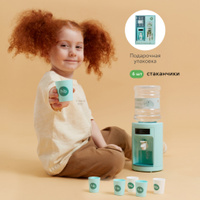 331866, Игрушка Happy Baby кулер детский TIME TO FRESH UP, электронная, кухня детская, со звуковыми эффектами, настоящая вода, голубая. Спонсорские товары