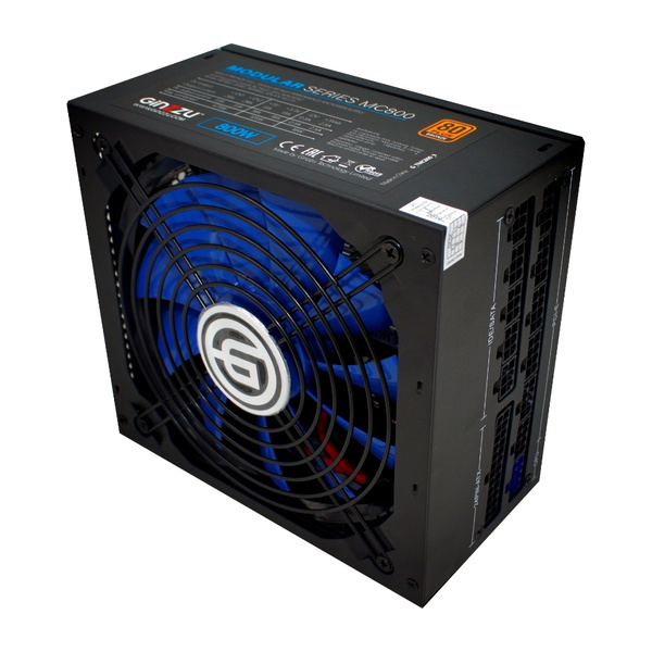Блок питания Ginzzu MC800 14CM 80 PLUS Bronze модульный. - купить с ...