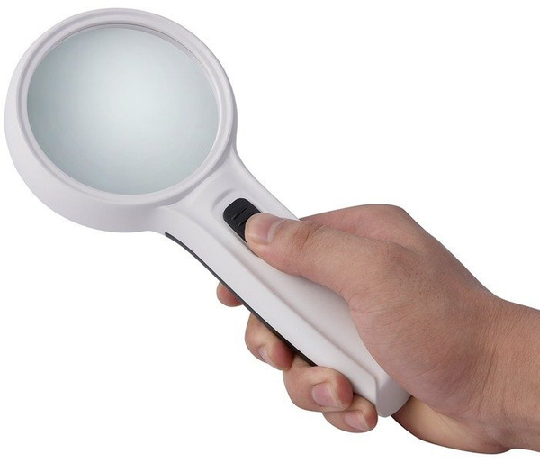 Лупа ручная 10x с подсветкой, 3LED HD magnification 7016 KAMEEL ...