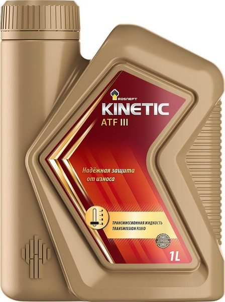 Масло трансмиссионное Роснефть "Kinetic ATF III" синтетическое, 1 л ...