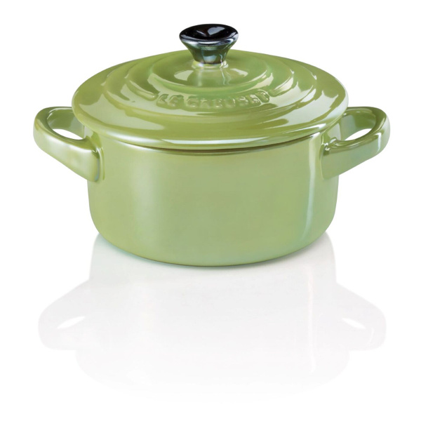 Кокотница с крышкой Le Creuset, каменная керамика,10 см, зеленый ...