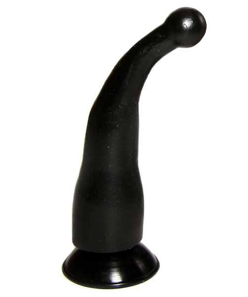 Массажер-стимулятор точки G на присоске черного цвета - купить с ...