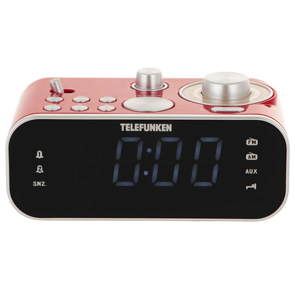Telefunken Радио-часы TF-1593 Red/White - купить с доставкой по ...