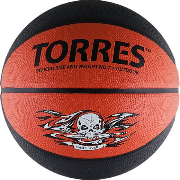 Мяч баскетбольный TORRES Game Over B02217, Street line, 7 размер ...