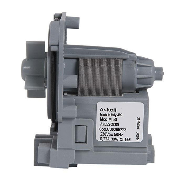 Насос Askoll 30W, M50 стиральной машины Bosch, Siemens, 3 защёлки ...