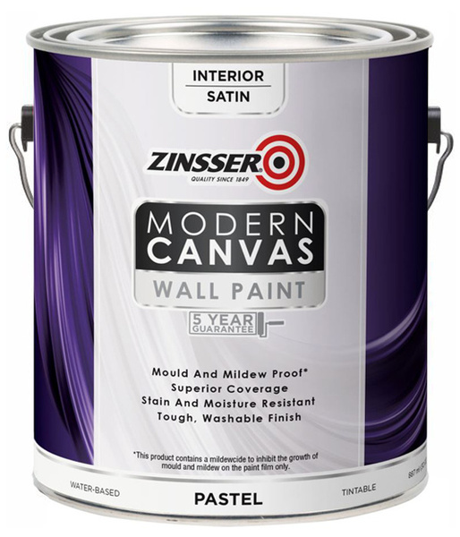Краска zinsser Zunsser для внутренних работ Modern Canvas бархатистая
