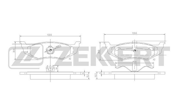 Колодки тормозные Zekkert BS1339 - купить по низким ценам в интернет ...