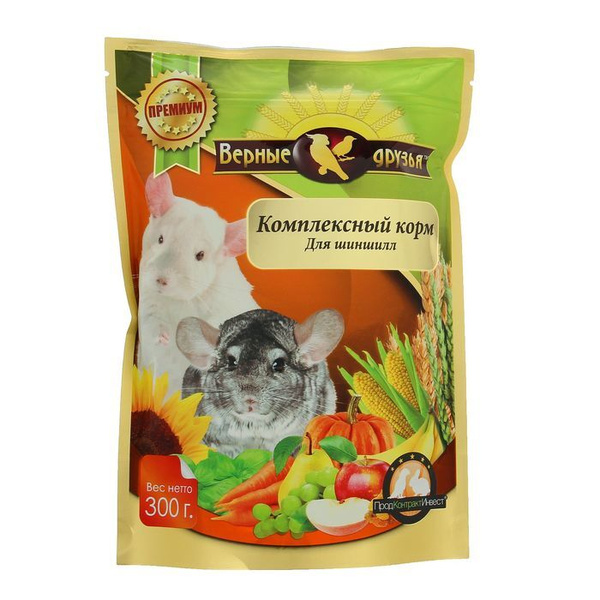 Корм 'Верные друзья' для шиншилл, 300 г - купить с доставкой по ...
