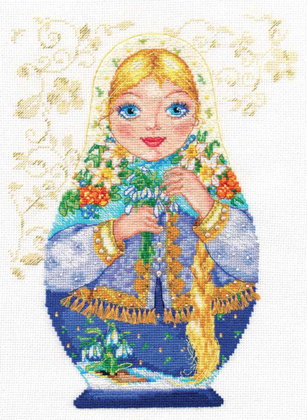 Набор для вышивания Алиса "Матрешки. Весна-красна", 19x26см (вышивка ...