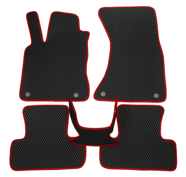 Коврики в салон автомобиля АвтоЕва AUDIQ51, цвет красный - купить по ...