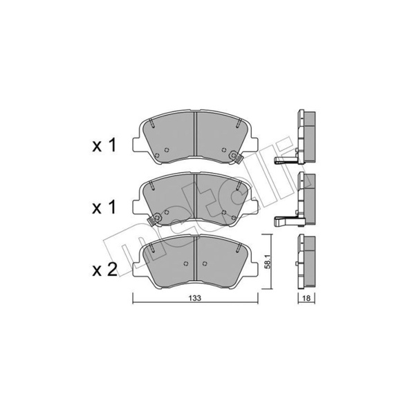 Колодки тормозные Metelli 2209430 - купить по низким ценам в интернет ...