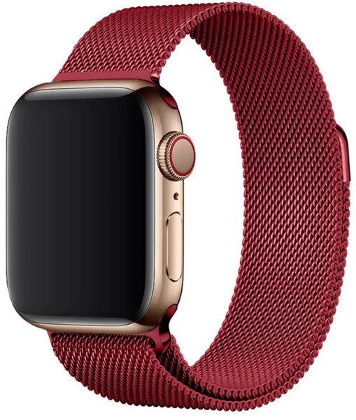 Ремешок для Apple Watch миланская петля 38-40 мм, темно красный ...