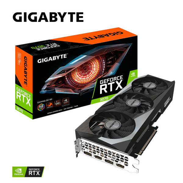 Видеокарта Gigabyte GeForce RTX 3070, 8 ГБ GDDR6, GDDR6 - купить по ...
