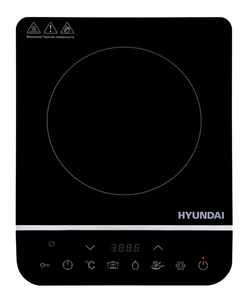 Индукционная плитка настольная Hyundai HYC-0104, черный, стеклокерамика ...