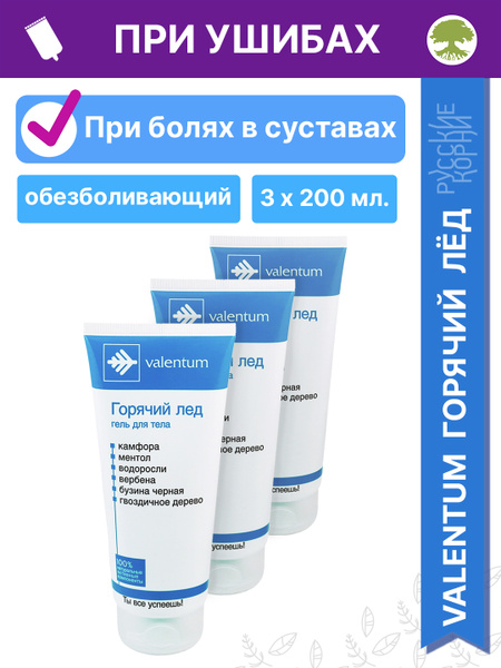 Valentum (Валентум)/ Горячий гель лед, гель для тела, разогревающий и ...