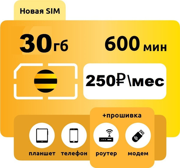 SIM-карта билайн Тариф "Близкие люди 2" (Вся Россия) - купить с ...
