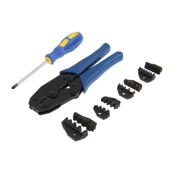 Характеристики Пресс-клещи в сумке ТУНДРА, 5 матриц + отвертка, для ...