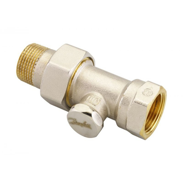 Клапан запорный для радиатора Danfoss 003L0124 RLV-S Ду15 прямой купить ...