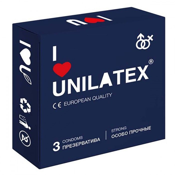 Ультрапрочные презервативы Unilatex Extra Strong - 3 шт. - купить с ...