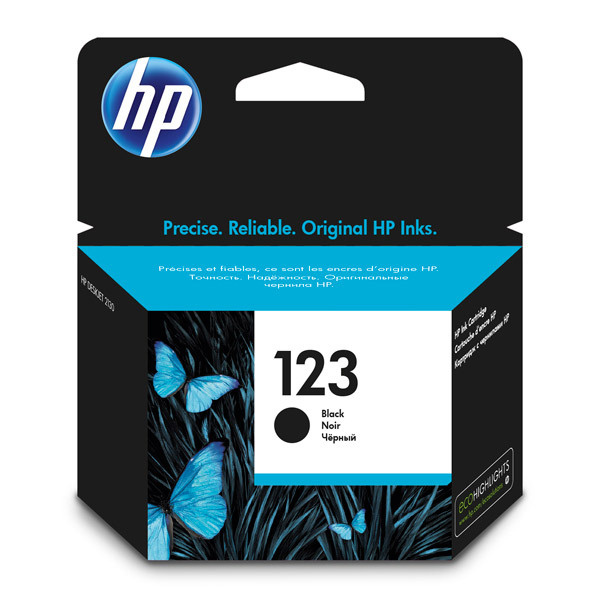 Расходник для печати HP 123, Черный (black), для МФУ, для струйного ...