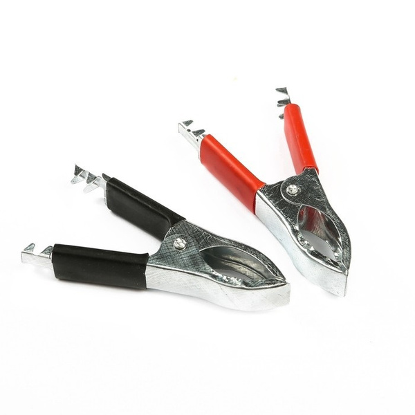 Зажимы-крокодилы для пусковых проводов, 30 А, 75 мм, набор 2 штуки ...