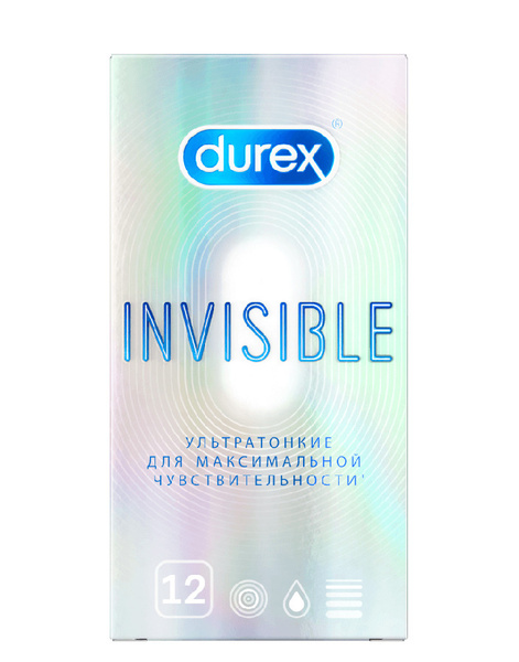 Презервативы Дюрекс Invisible ультратонкие, 12 шт. - купить с доставкой ...