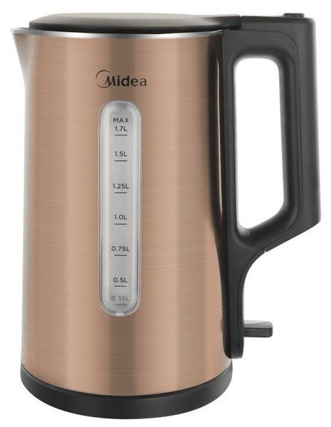 Чайник Midea MK-8079 1.7л. 2.2 кВт, нержавеющая сталь, бронзовый (MK ...