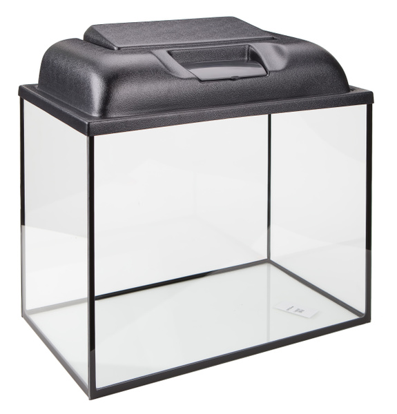 Аквариум для рыбок с подсветкой 35 литров с крышкой и диодной лампой ...