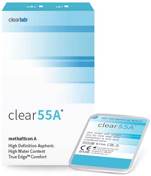 Характеристики Clearlab Clear 55A (Клеар 55А) (6 линз) -4.00 R.8.7 ...