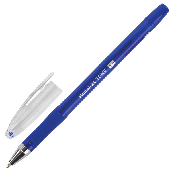 Ручка шариковая масляная с грипом BRAUBERG "Model-XL TONE", СИНЯЯ, узел ...