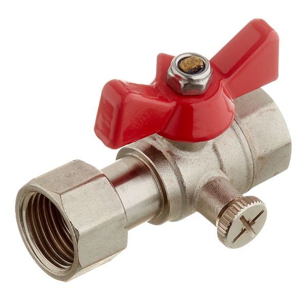 Кран шаровой латунный VALTEC (VT.807.N.0404) 1/2 ВР(г) х 1/2 ВР(г) для ...