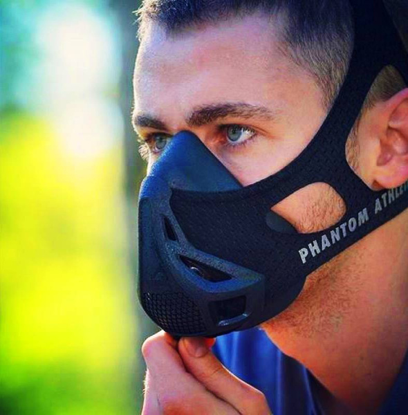 Тренировочная маска phantom training mask / Маска для бега / Спортивный ...