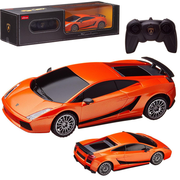 Машина р/у 1:24 Lamborghini, 18 см оранжевый - купить с доставкой по ...