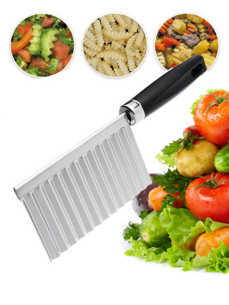 Купить Кухонный волнистый нож для фигурной нарезки овощей и фруктов по ...