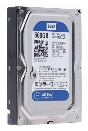 Внутренний жесткий диск Western Digital WD Blue 500 GB (WD5000AAKX) (WD ...