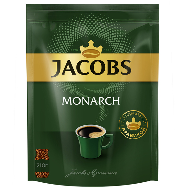 Кофе растворимый Jacobs "Monarch", сублимированный, мягкая упаковка ...