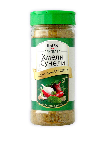 Приправа "Хмели-Сунели" "ГРАНУМ" 200 г / БЕЗ СОЛИ / С дозатором ...