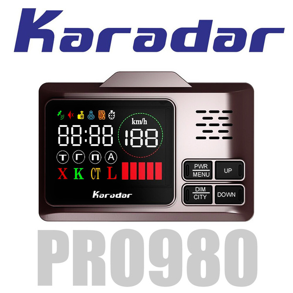 Радар-детектор karadar PRO 980 сигнатурный ГЛОНАСС, GPS купить по ...