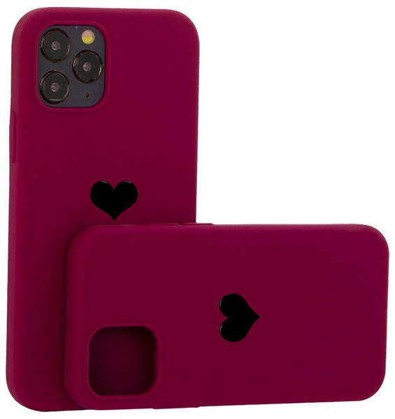 Чехол силиконовый для Apple iPhone 12 Pro Max бордовый, чехол на айфон ...
