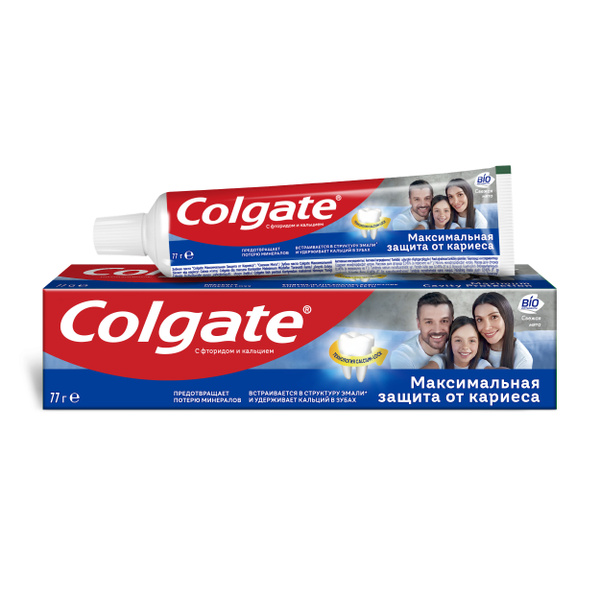 Colgate Зубная паста Максимальная защита от кариеса Свежая мята, 50 мл ...