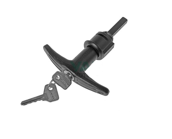 Ручка двери боковой наружная УАЗ 452 с ключом хромированная - купить с доставкой