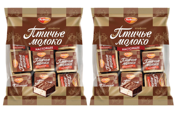 Конфеты Рот Фронт Птичье молоко 2 шт по 225 г - купить с доставкой по ...