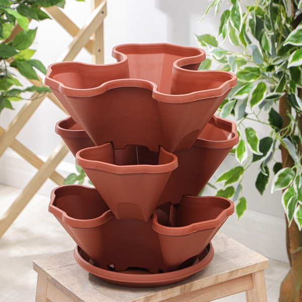 Darel Plastic Кашпо, 36.5 см, 12 л - купить с доставкой по выгодным ...
