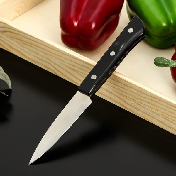 Купить Нож кухонный Сакура, для овощей, лезвие 9 см по низкой цене в ...